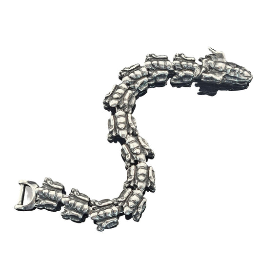 Planderful Dragon Scale Bracelet Unisex Domineering Titanium Steel Keel Chain Retro Punk Jewelry Protection