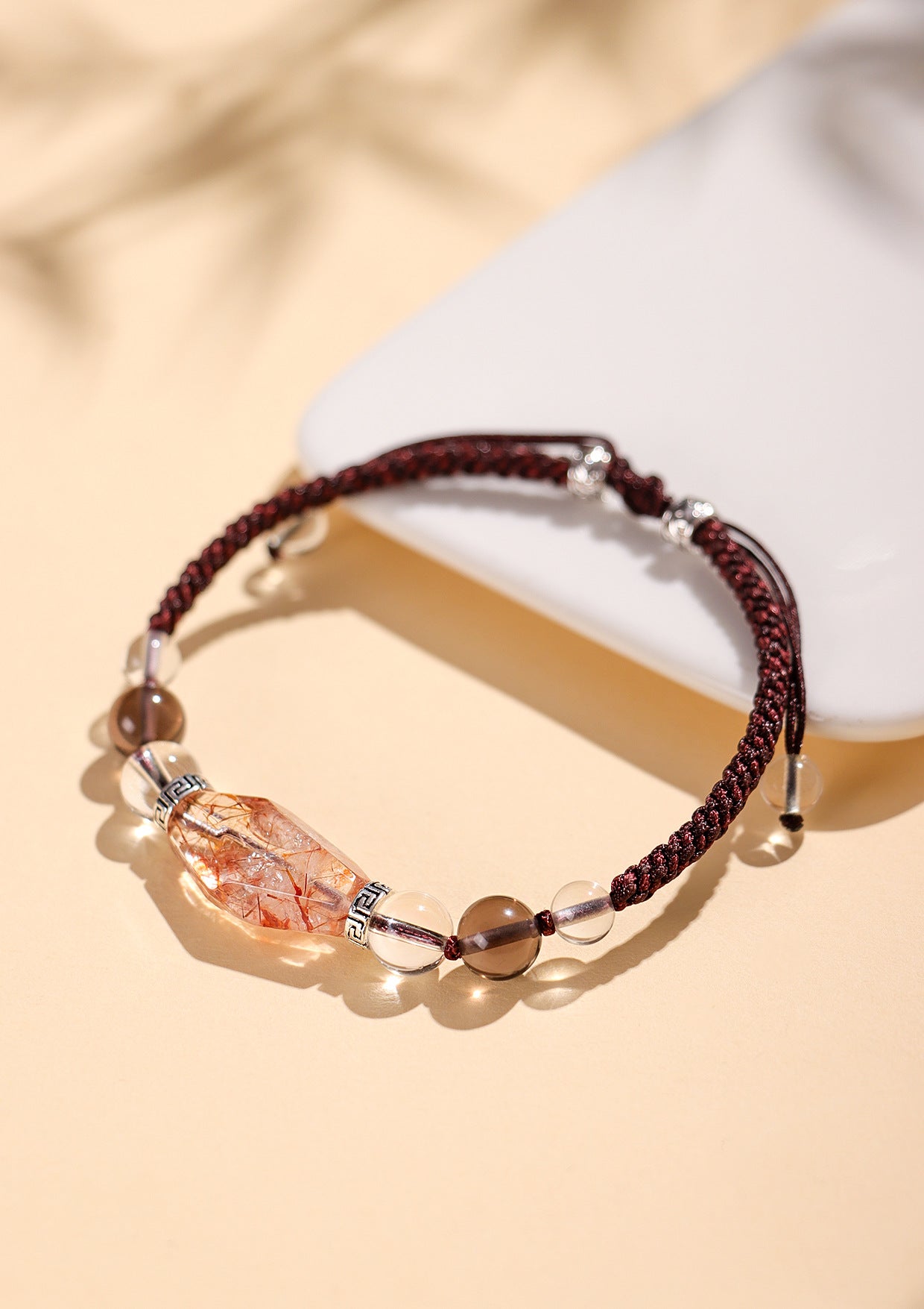 Planderful Fortune's Favor Bracelet – Elegant Hand-Woven Design with Crystals