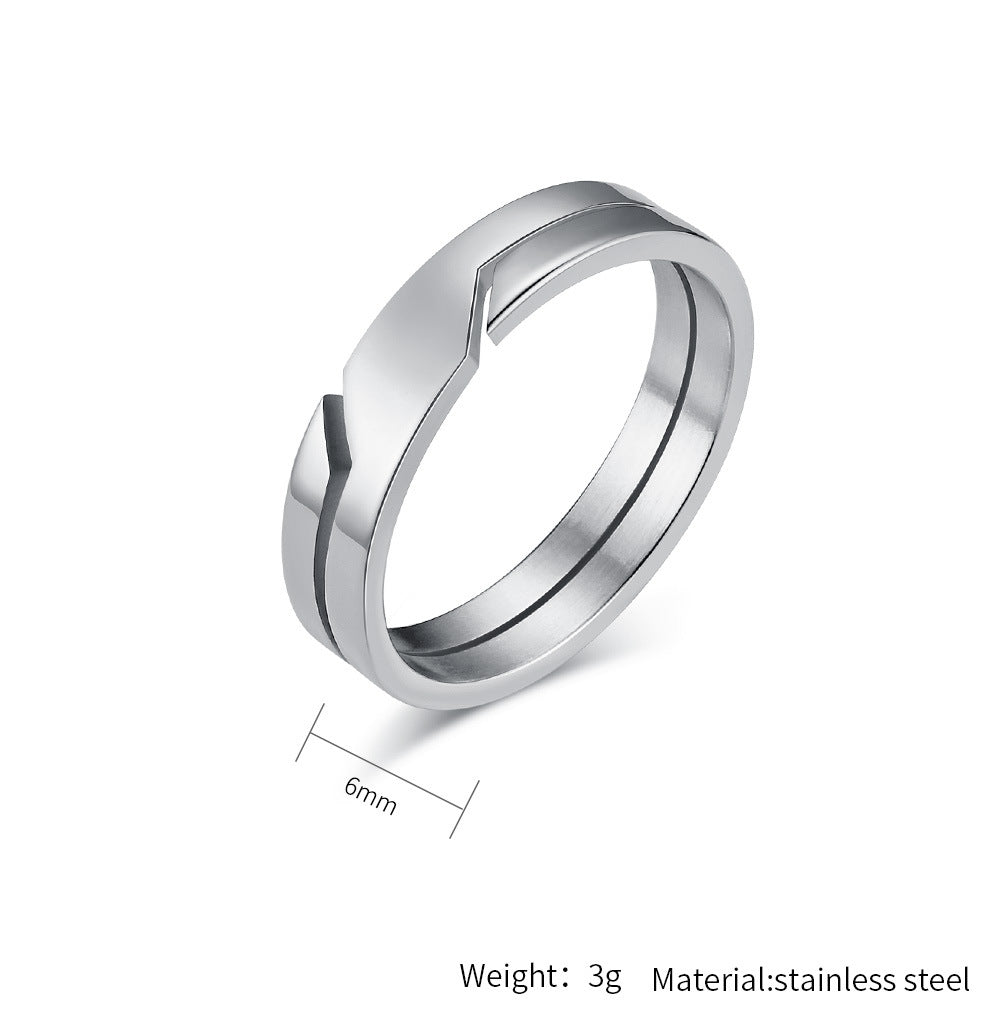 Planderful Everyday Genie Personalized Unisex Stainless Steel Ring Smooth Minimalist Band Sizes 7 To 12