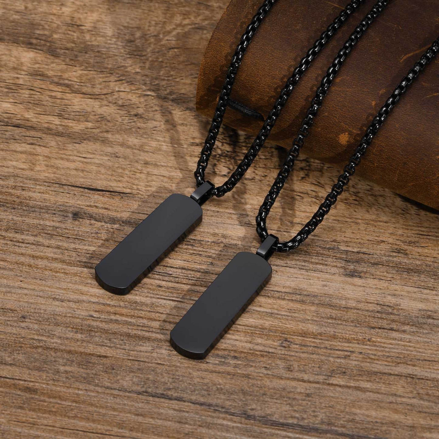 Stainless Steel Men's Pendant Simple Trendy Hip Hop Necklace