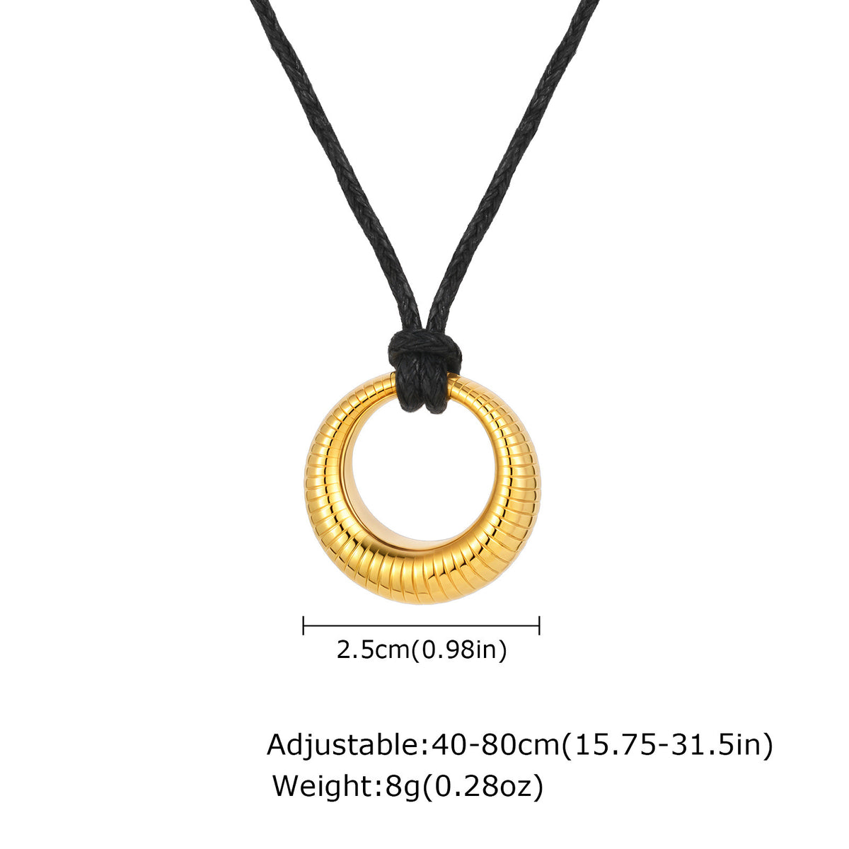 Stainless Steel Black Necklace