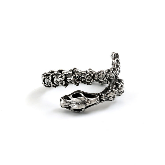 Vintage Viking Snake Stainless Steel Men's Ring