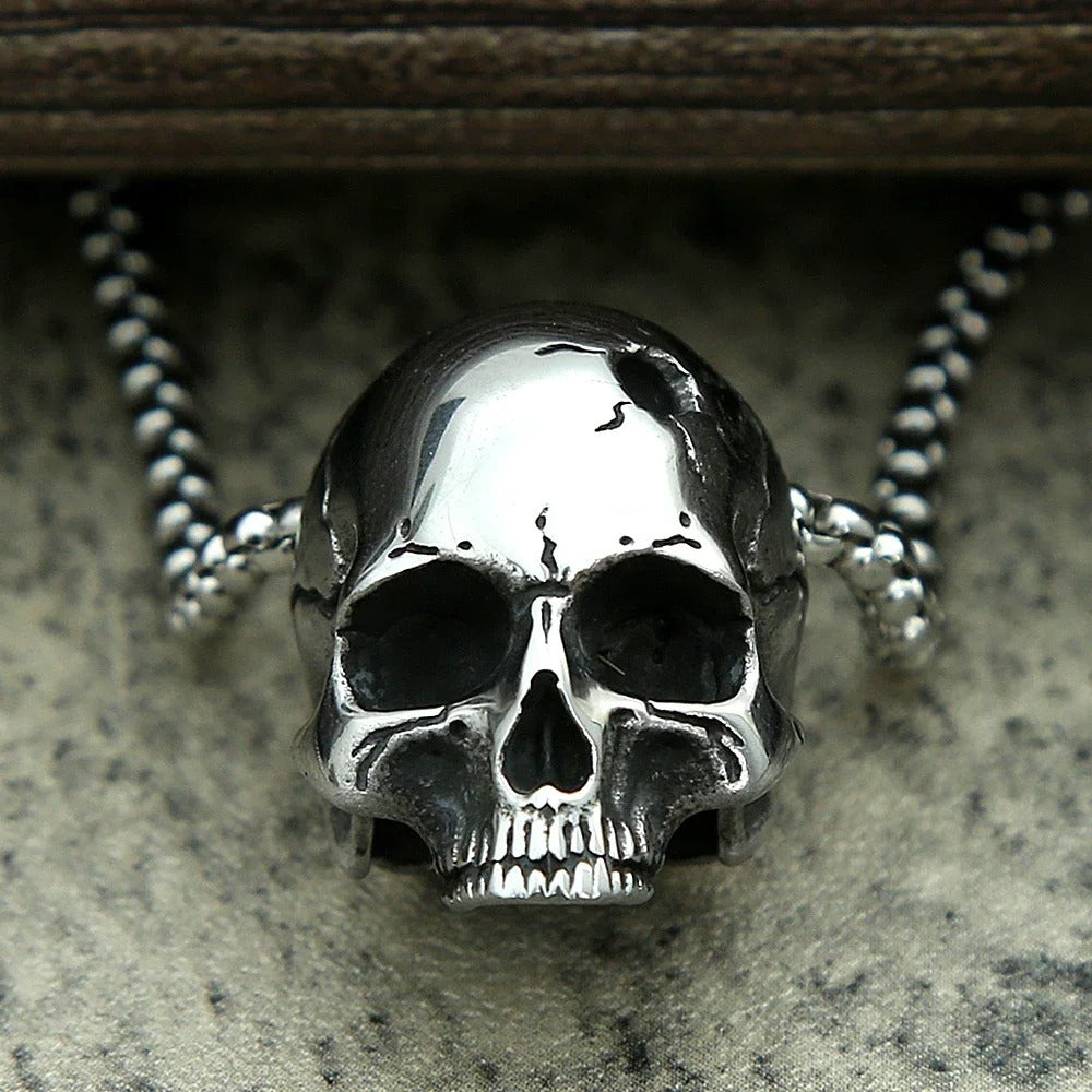 Punk Skull Stainless Steel Men's Pendant Necklace