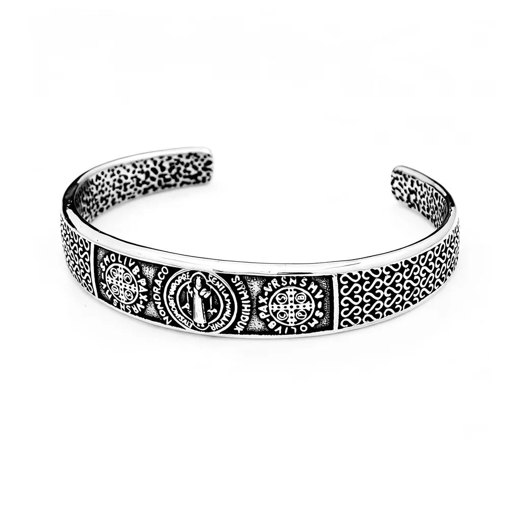 Punk Benedict Stainless Steel Men's Bracelet