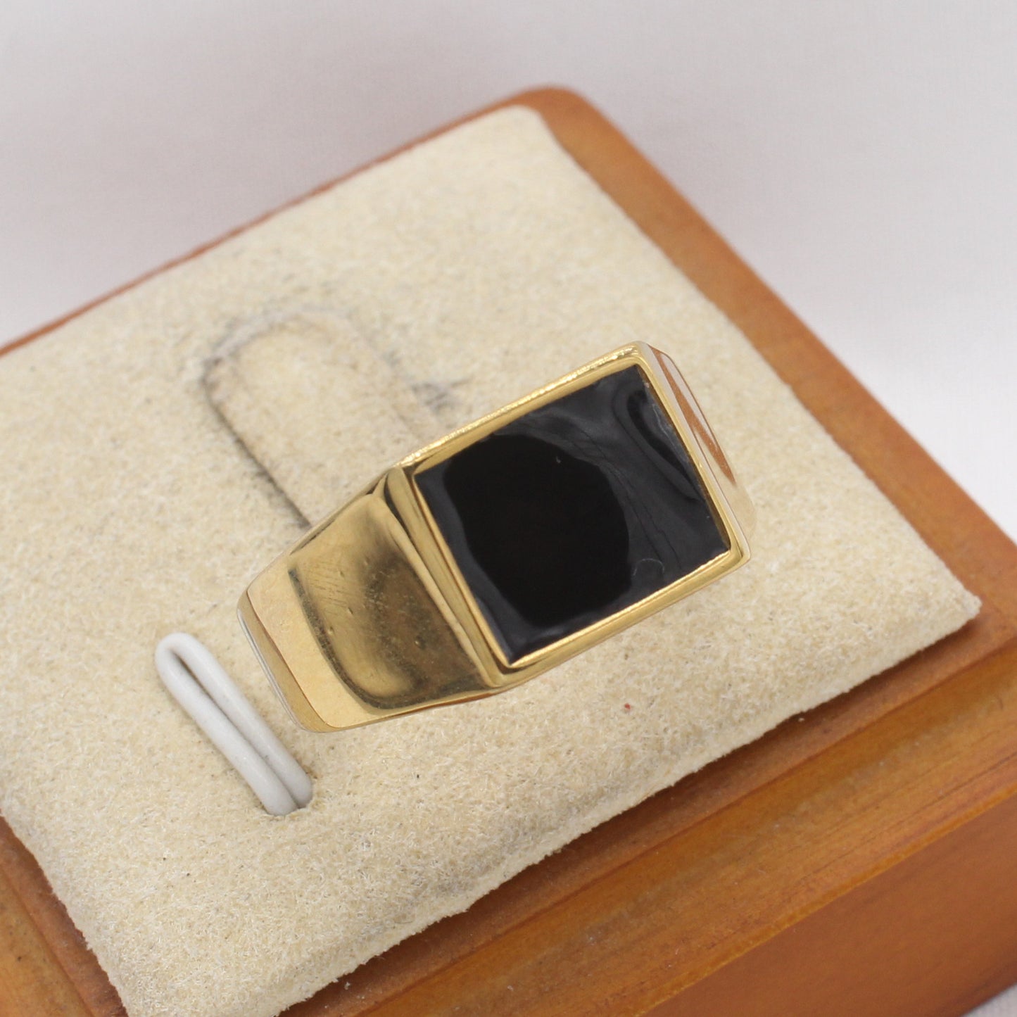 Planderful Jewelry Stainless Steel Ring Epoxy