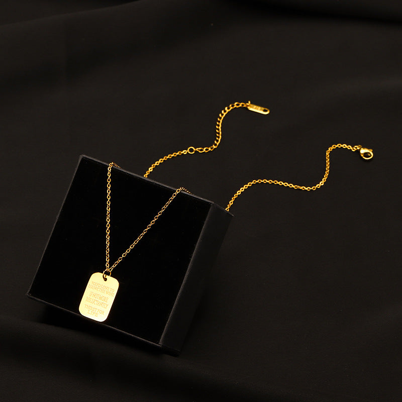 Titanium Steel Pendant Necklace