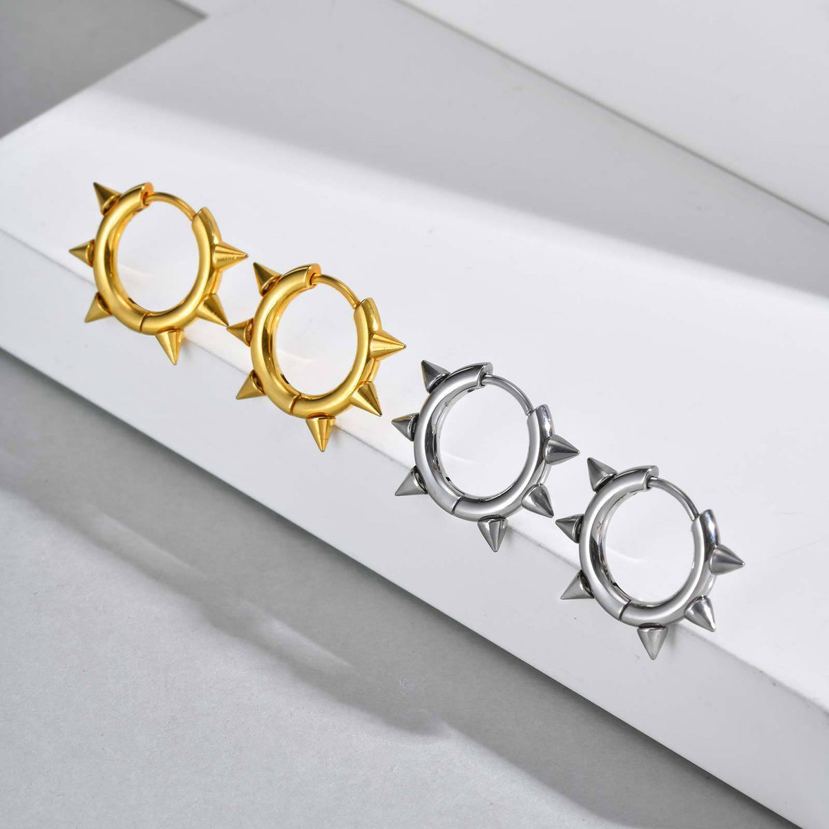 Punk Single Earrings — Silver, Gold or Black