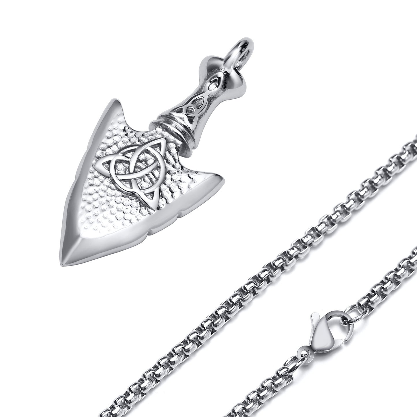 Cross-Border Jewelry Stainless Steel Celtic Knot Arrow Pendant