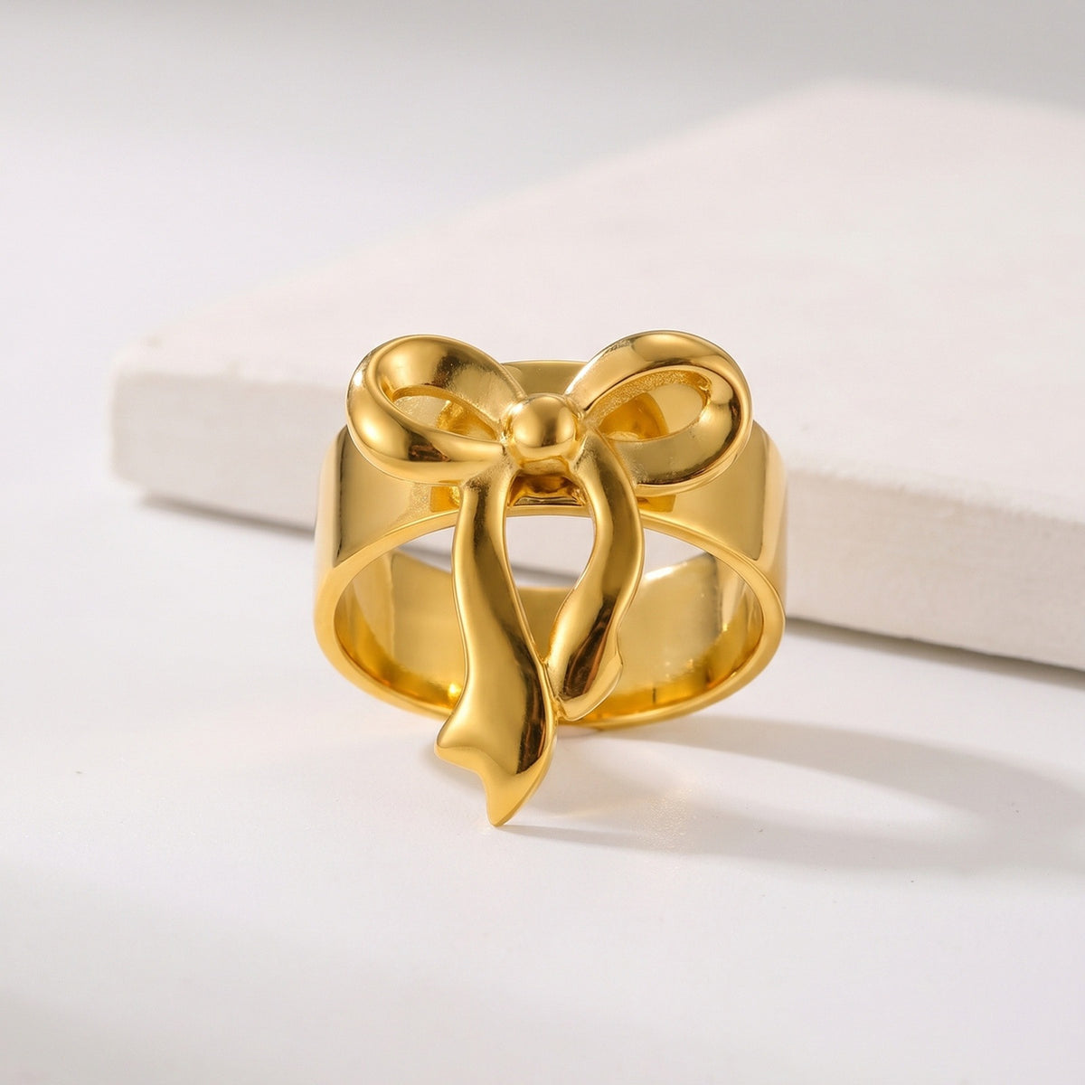 Stainless Steel Open Adjustable Design Sweet Dress Up Ring