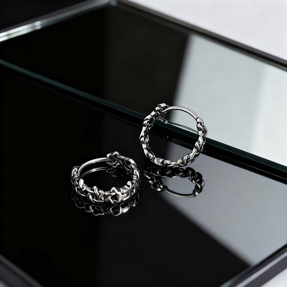 Stainless Steel Cross Vintage Punk Earrings