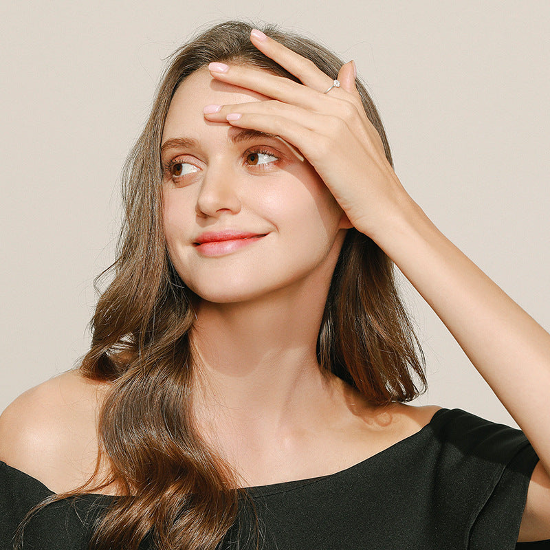 Everyday Genie Sterling Silver Zircon Ring in Size 5-10