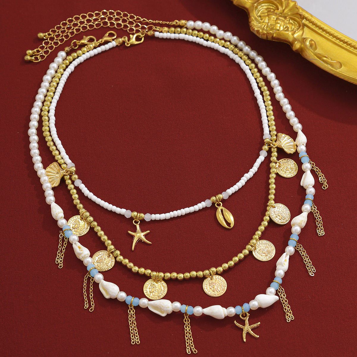 Planderful Vienna Verve Necklace – Fashionable Irregular Shell Design