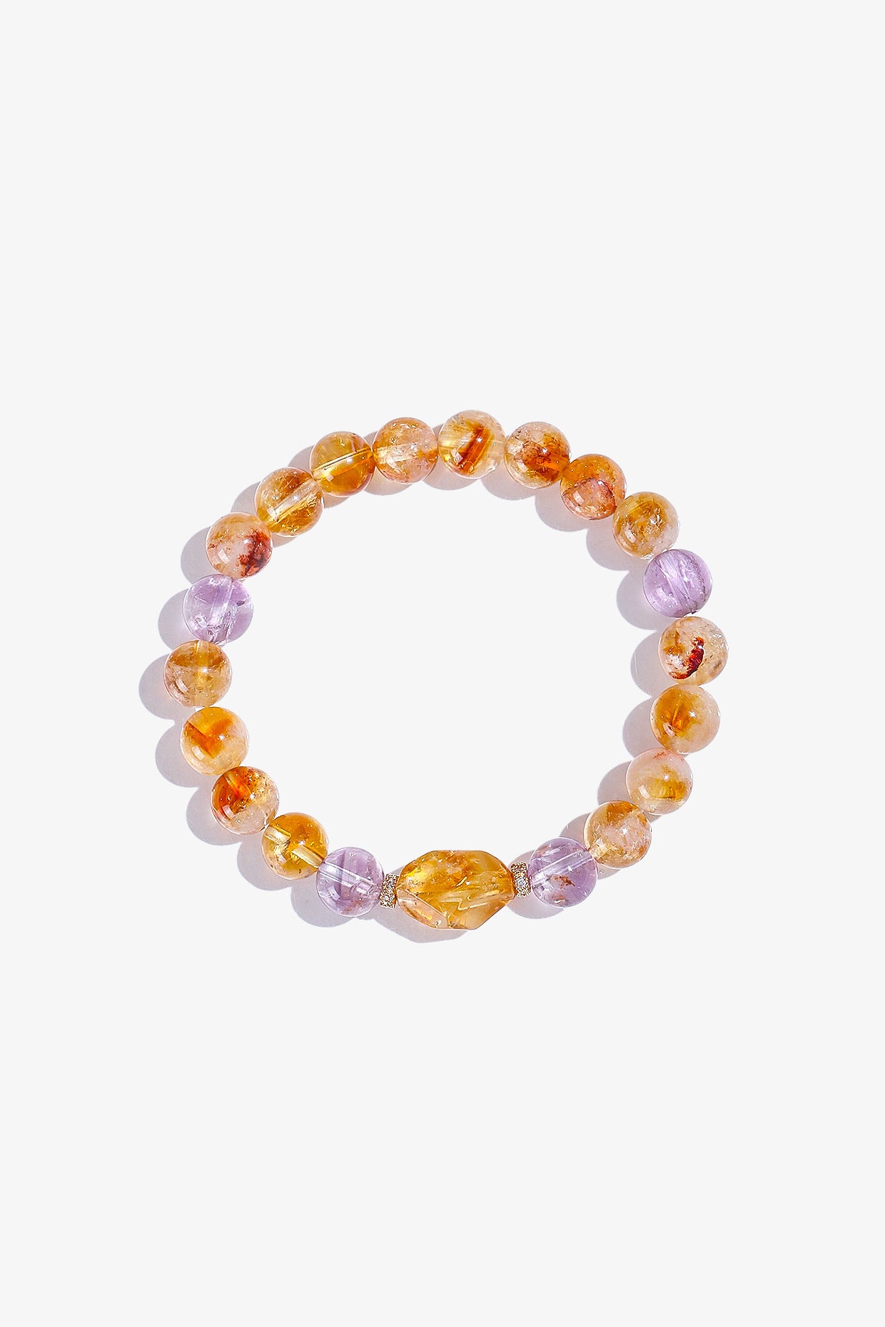 Planderful Fortune's Favor Amethyst Beaded Bracelet – Elegant Crystal Design