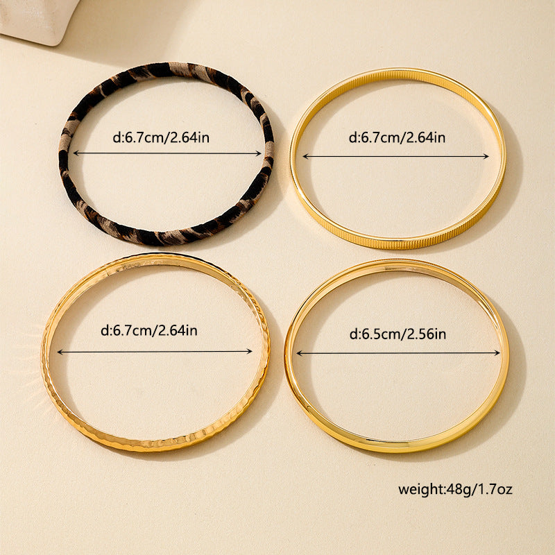 Planderful Vienna Verve Bracelet Set – Stylish Retro Metal Design