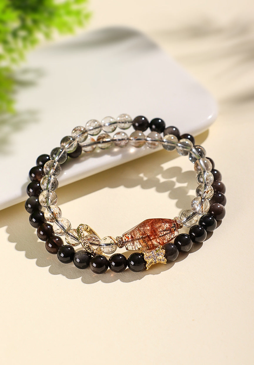 Planderful Fortune's Favor Bracelet – Elegant Crystal Beaded Design