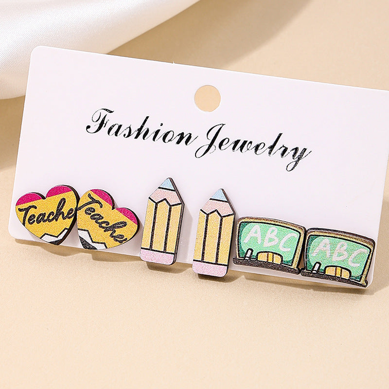 Planderful Vienna Verve Earrings Set – Creative Fun Design for Graduation Season