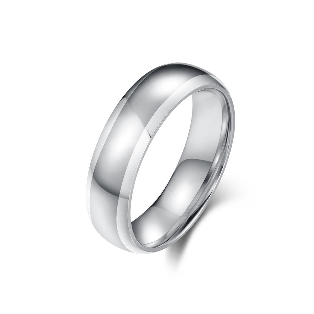 Planderful Everyday Genie Two Tone Titanium Steel Ring Light Sensitive Unisex Jewelry
