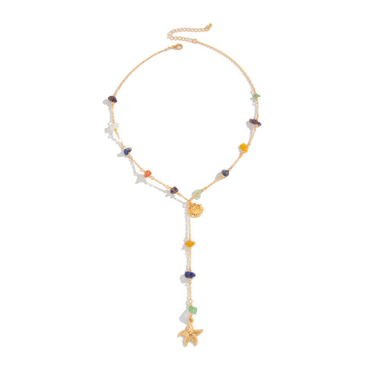 Planderful Vienna Verve Necklace – Holiday Pastoral Design with Starfish Pendant