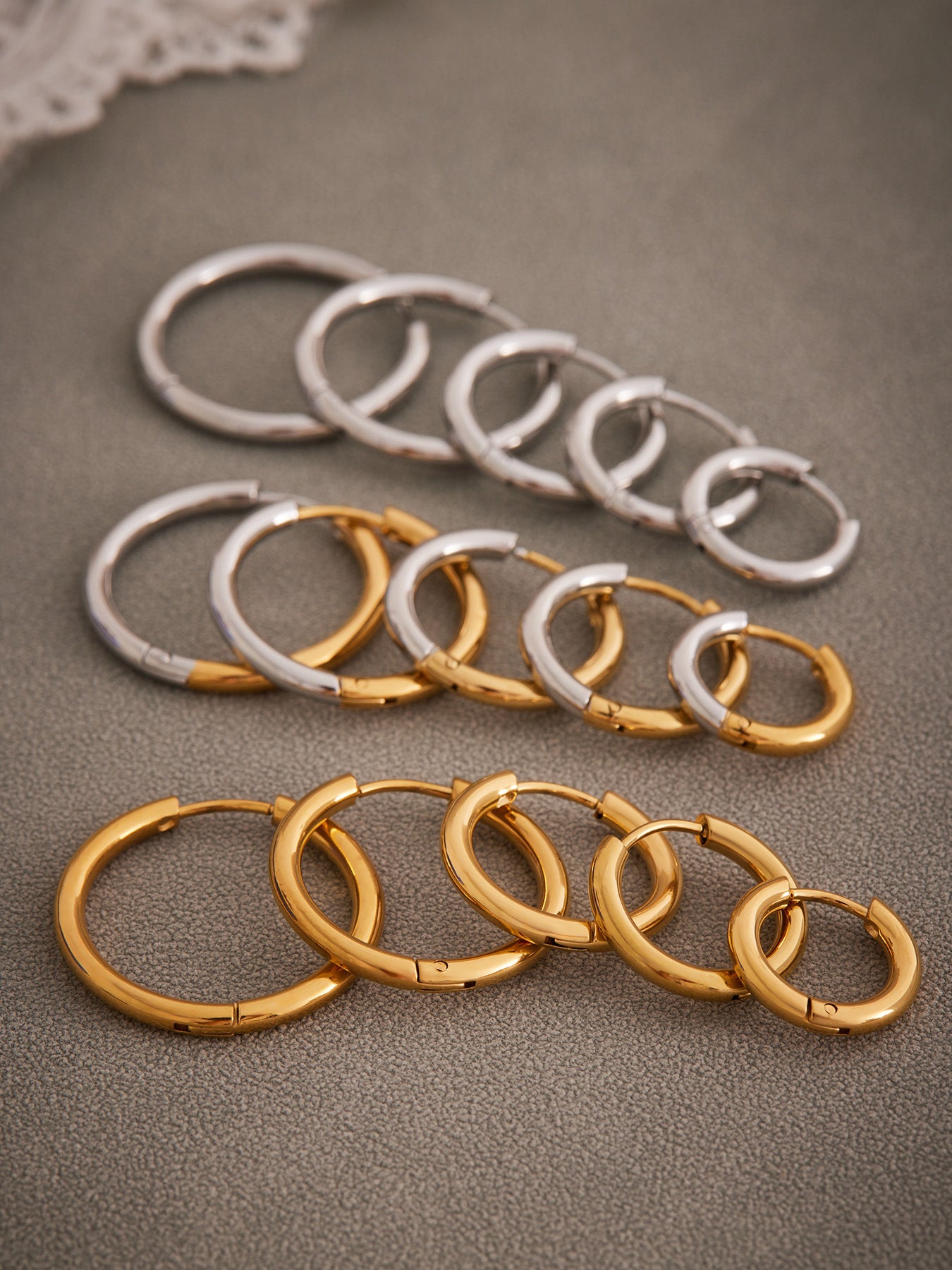 Planderful Minimalist Stainless Steel Circle Earrings Unisex