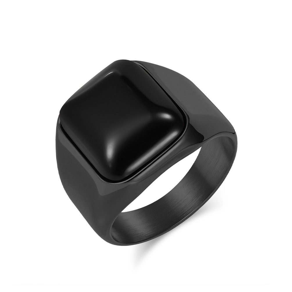 Tiger Eye Ring For Men Titanium Steel By Planderful Shop Bold Fashion Jewelry Statement And Durability