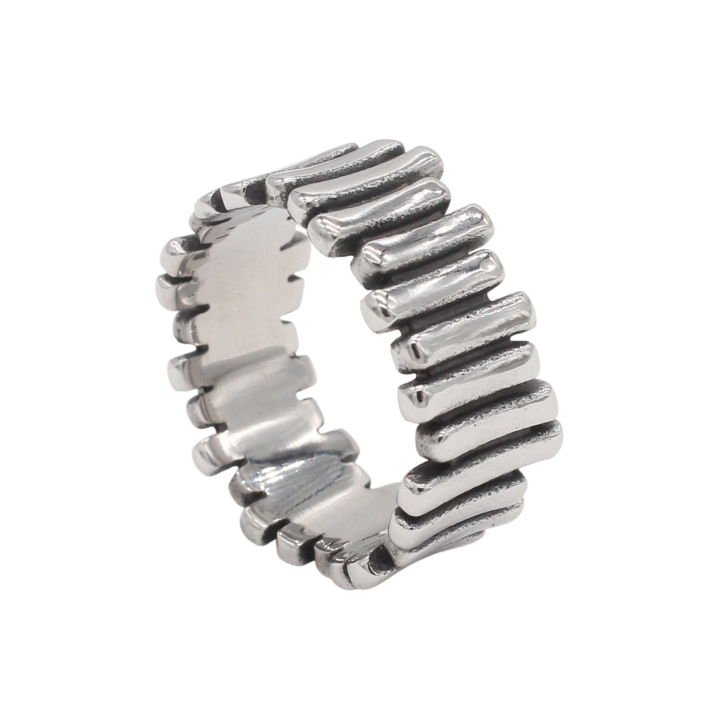 Planderful Titanium Ring Everyday Genie Vintage Fence Design