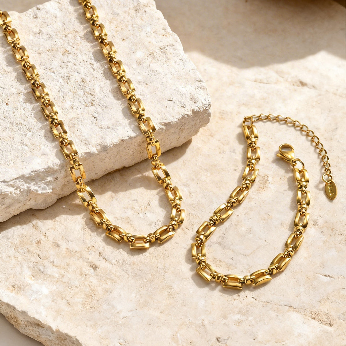 Trendy Shape Handmade Chain Stainless Steel Bracelet Unisex
