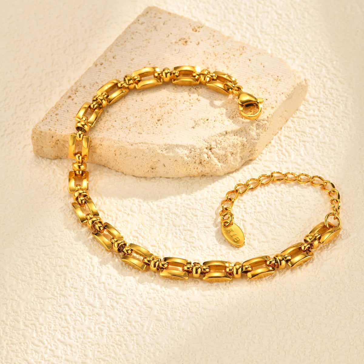 Trendy Shape Handmade Chain Stainless Steel Bracelet Unisex