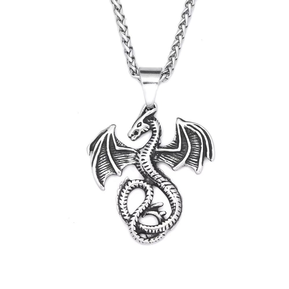 Vintage Viking Stainless Steel Men's Pendant Necklace