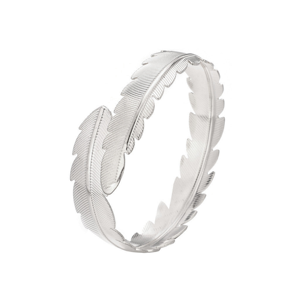 Planderful Savanna Rhythms Bracelet Set – Exaggerated Metal Design with Zircon Encrusted Detail