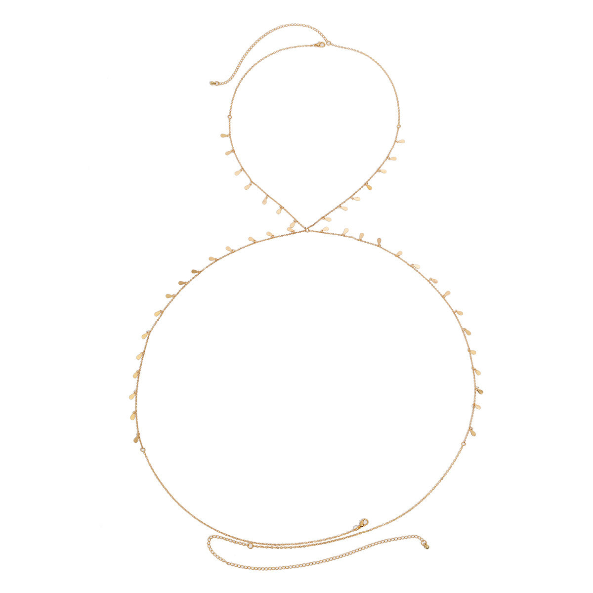 European and American Cross-Border Butterfly Crystal Bikini Chest Chain with Star Shaped Rhinestone Body Chain