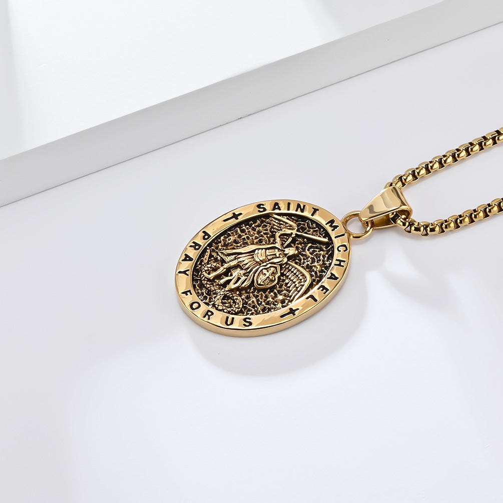 Steel Necklace - Vintage Daily Wear Mens Steel Jewelry For Everyday Style By Planderful