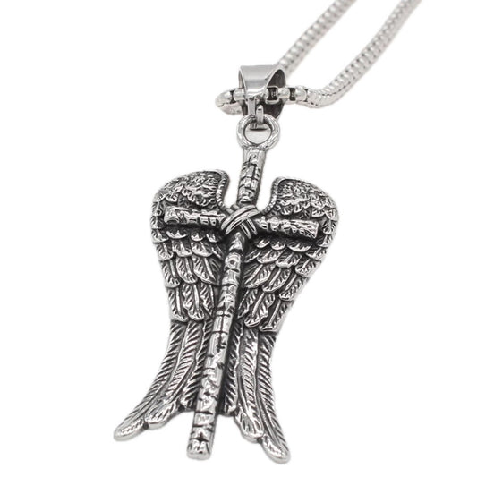 Planderful Everyday Genie – Foreign Trade Jewelry Wholesale Cross Feather Pendant for Men