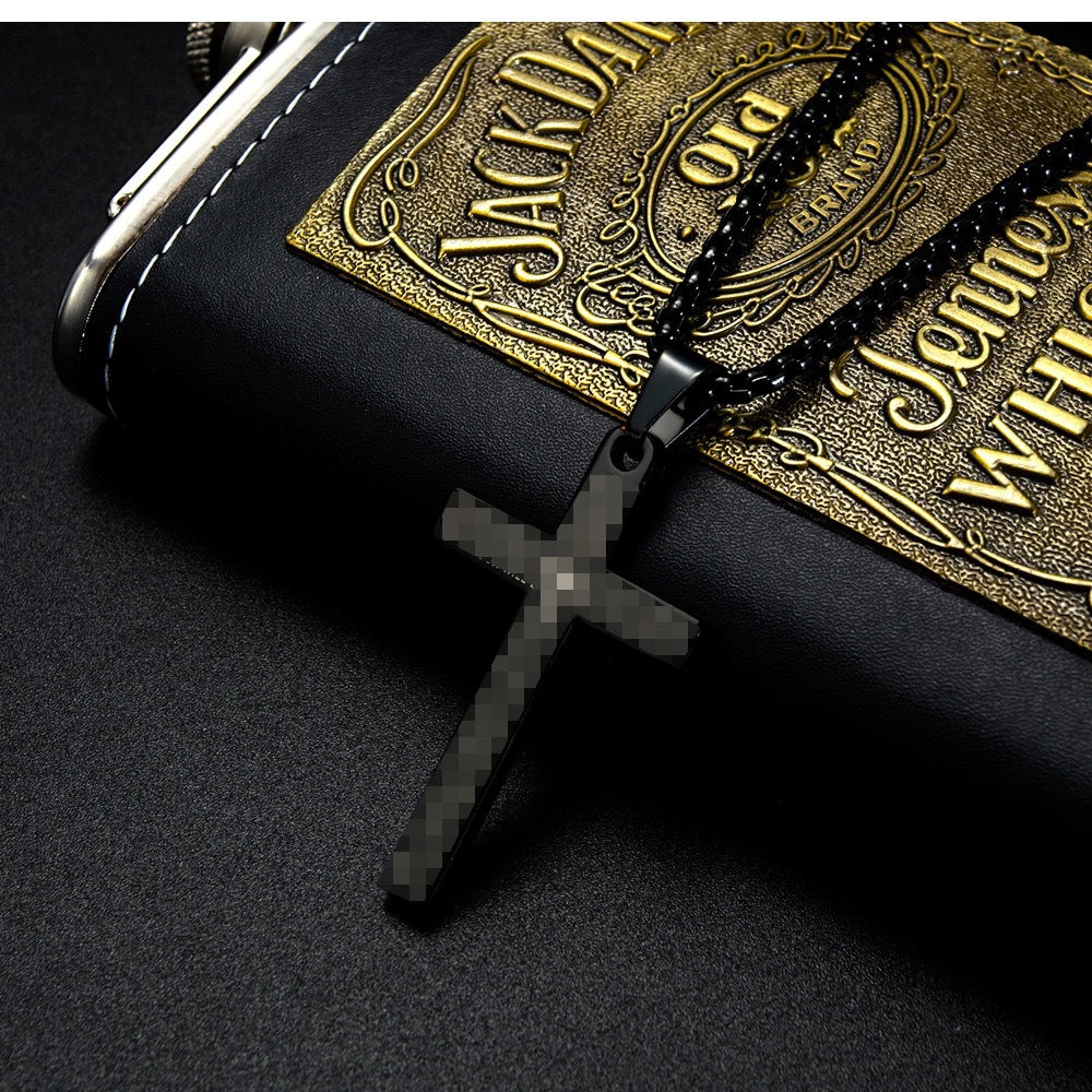 1. Planderful Stainless Steel Cross Necklace Unisex Hip Hop Jewelry Pendant Gift for Him or Her