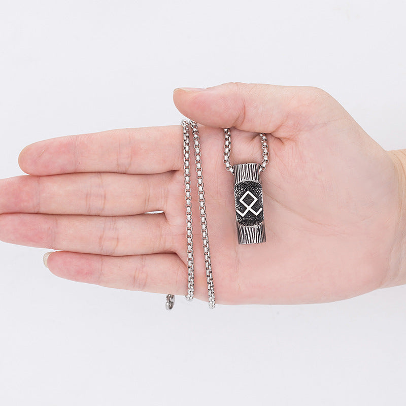 Steel Necklace - Elegant Viking Pendant