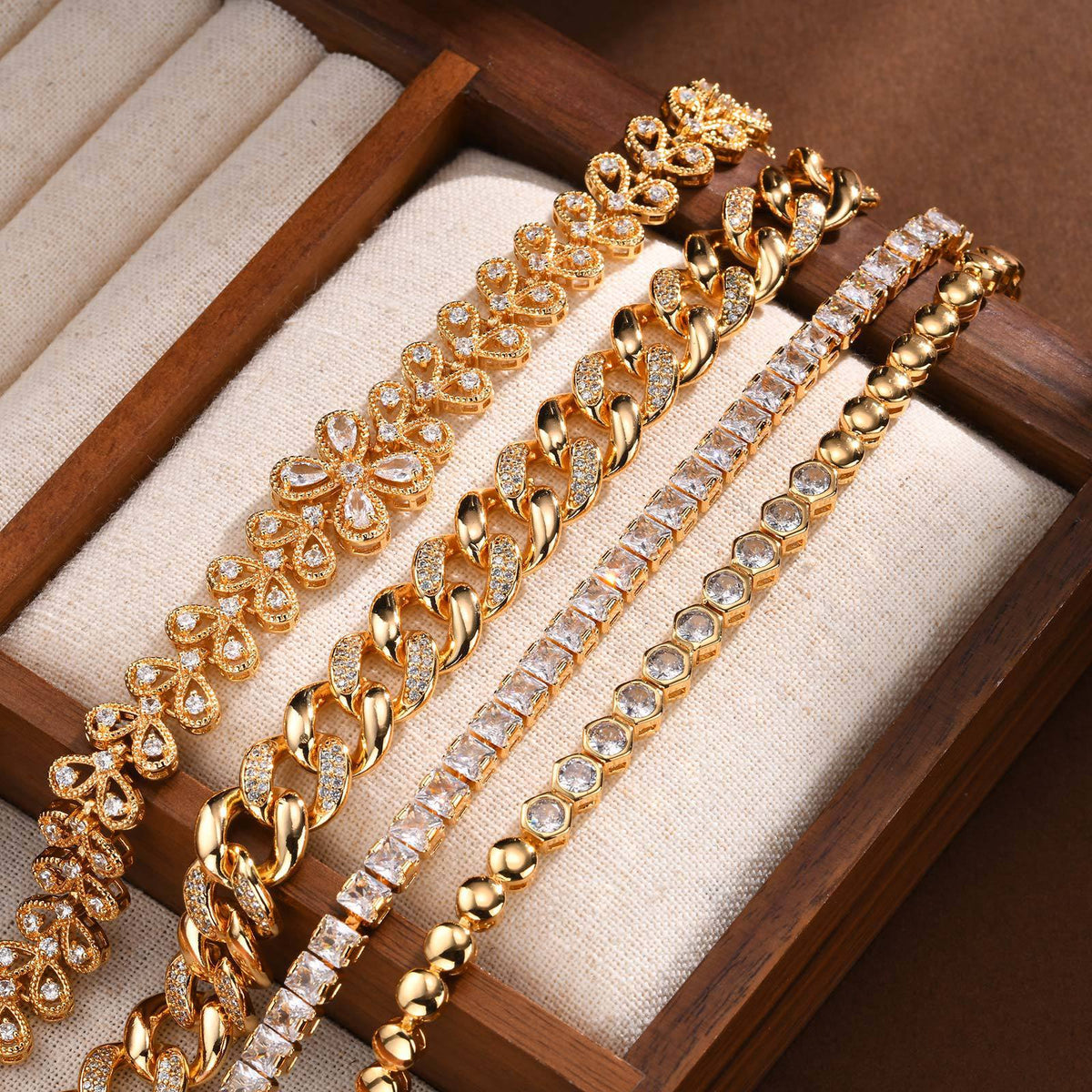Zircon Stainless Steel Bracelet