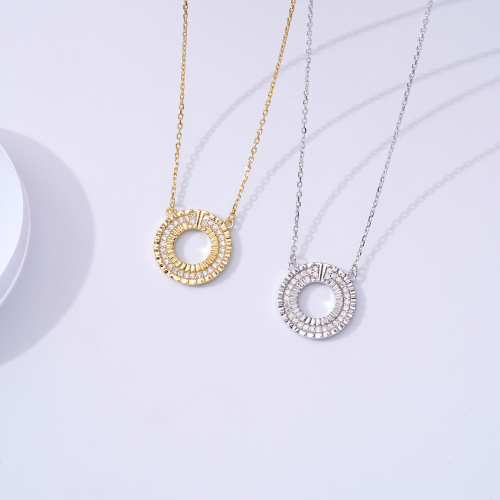 Niche Design Sense Light Luxury S925 Silver Necklace Pendant