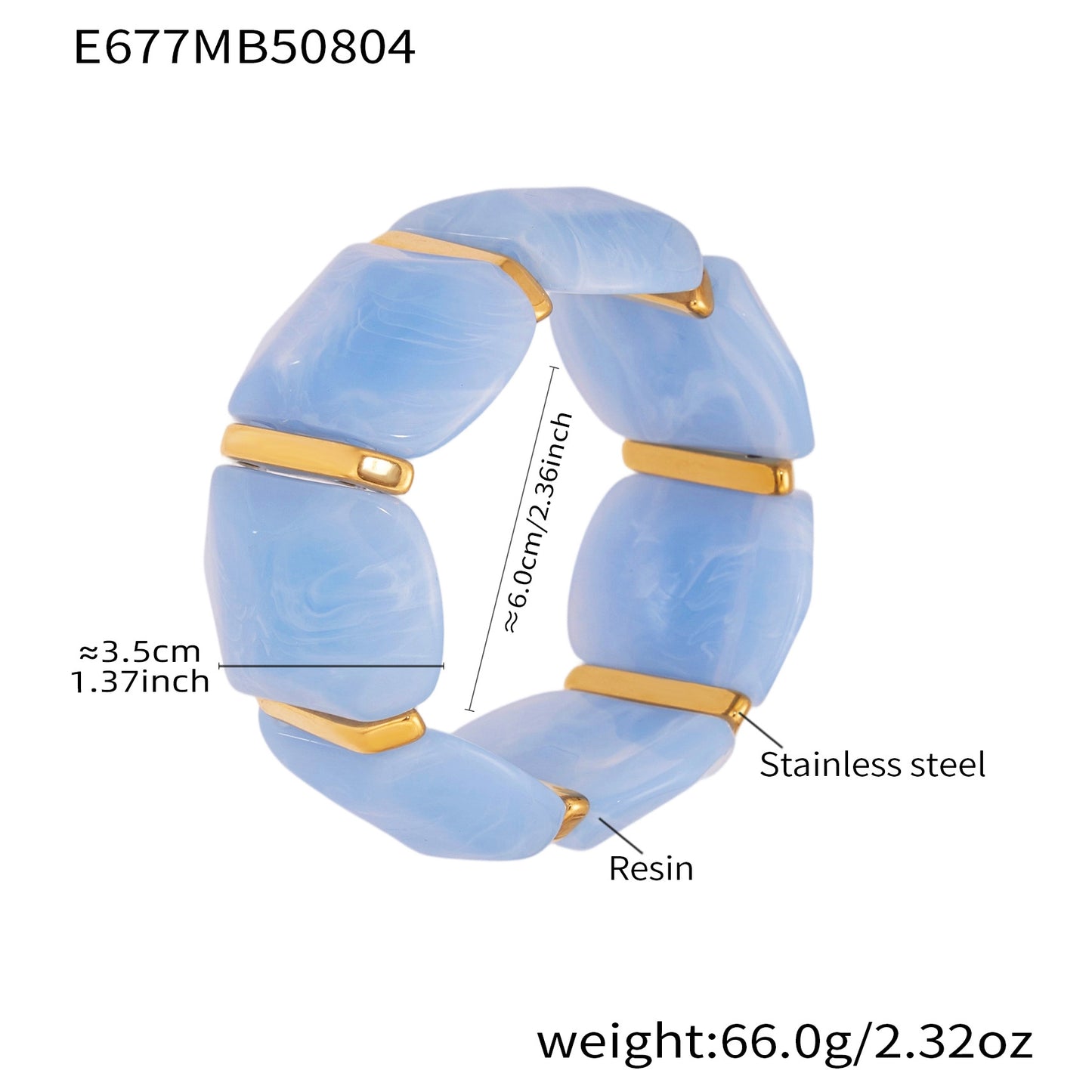 Planderful Unisex Genie Candy Resin Elastic Bracelet