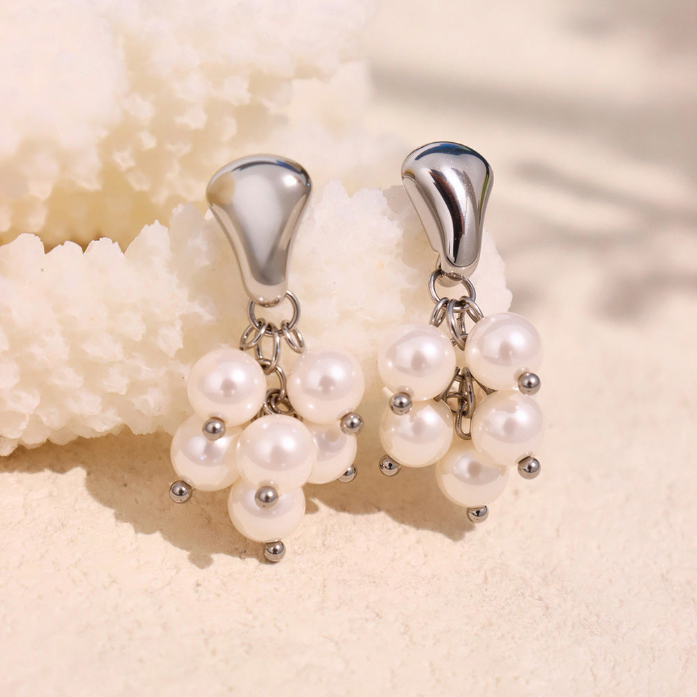 Planderful Tigers Eye Earrings Stainless Steel Luxury For Women