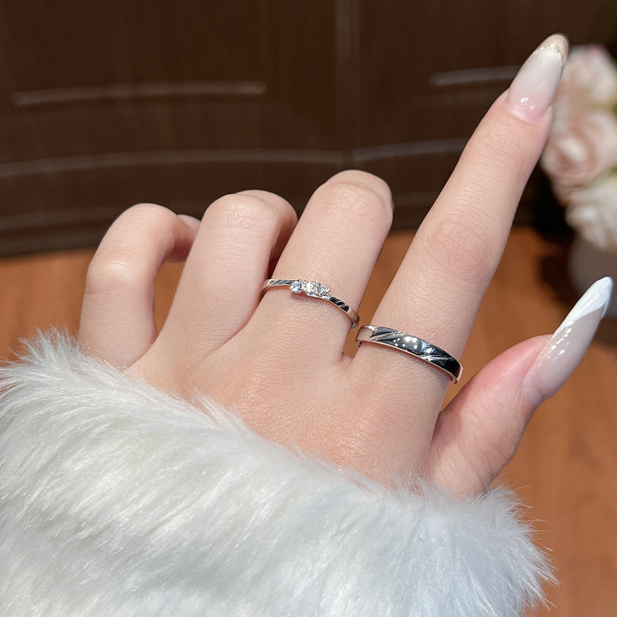 Female Sansheng S925 Sterling Silver Women's Ring