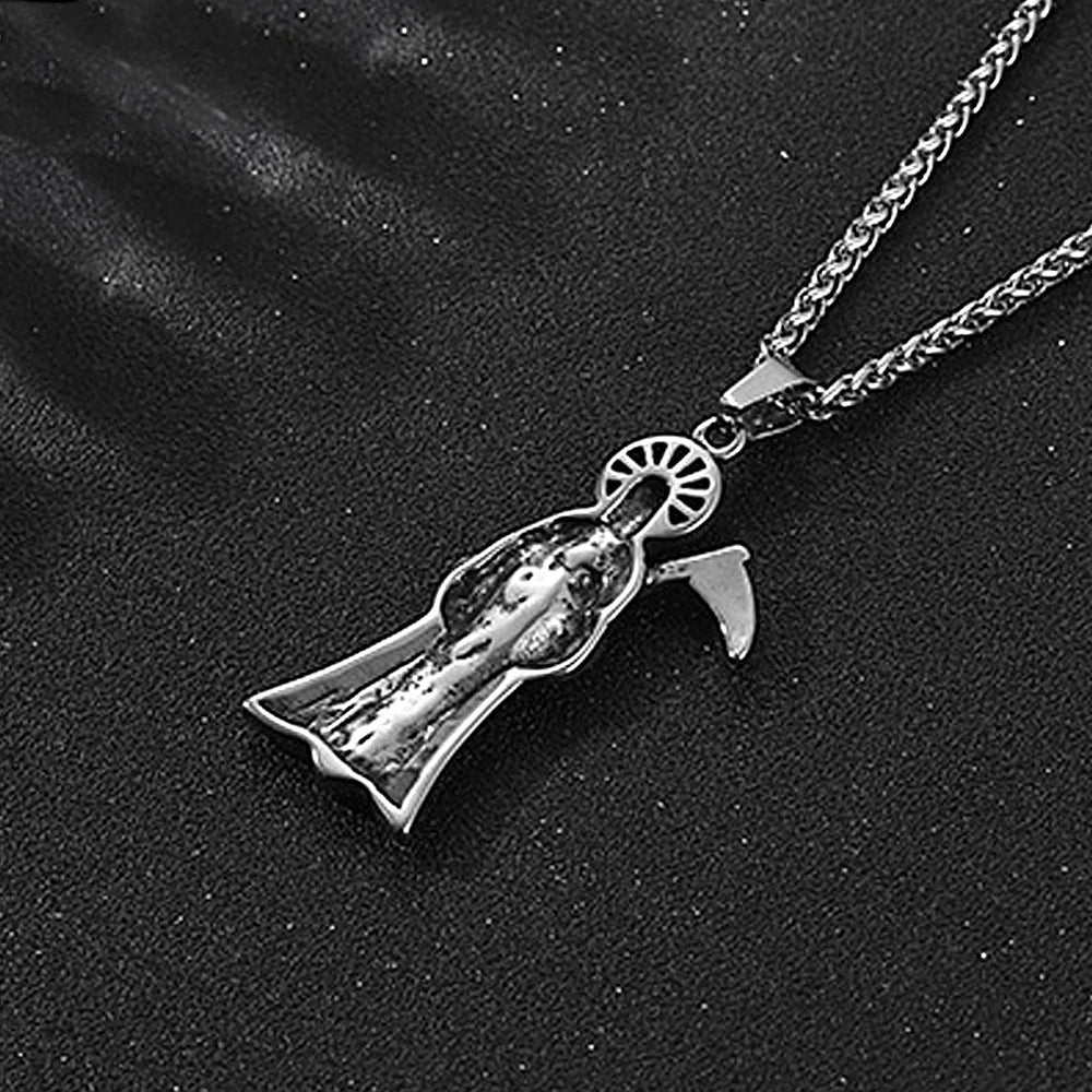 Punk Owl Stainless Steel Men's Pendant Necklace