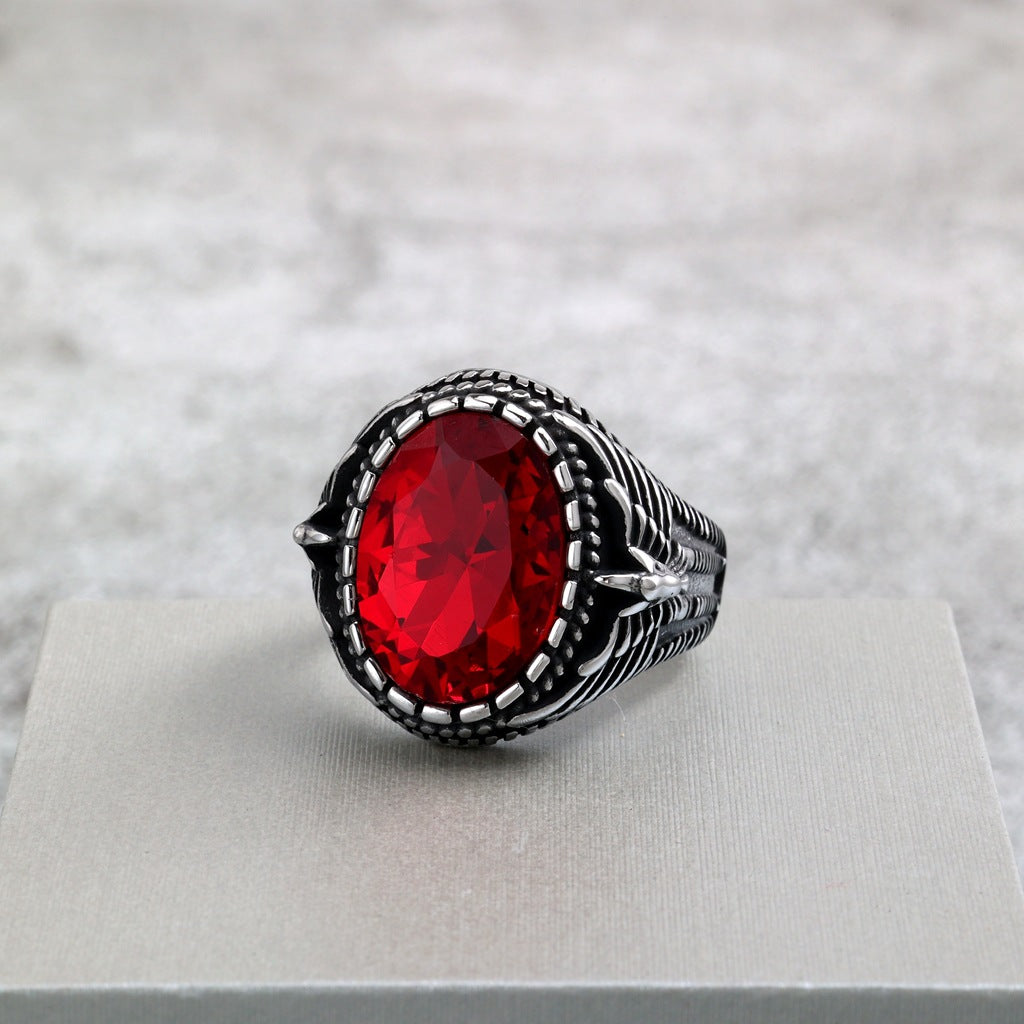 Vintage Solid Stainless Steel Men's Ring