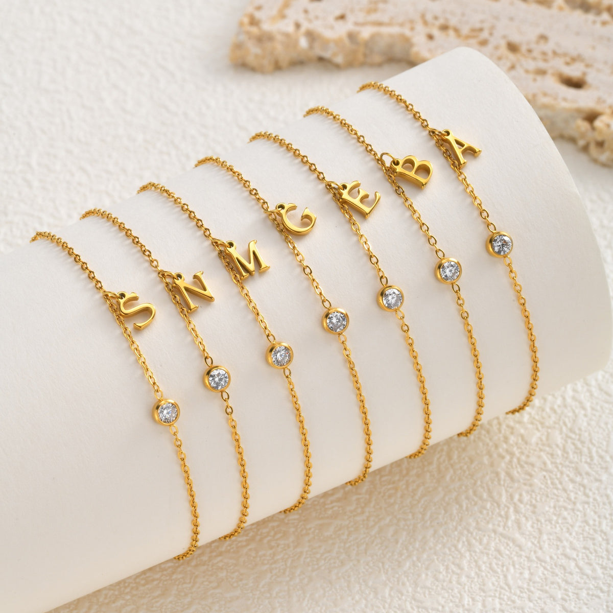 Cross Zircon Stainless Steel Bracelet