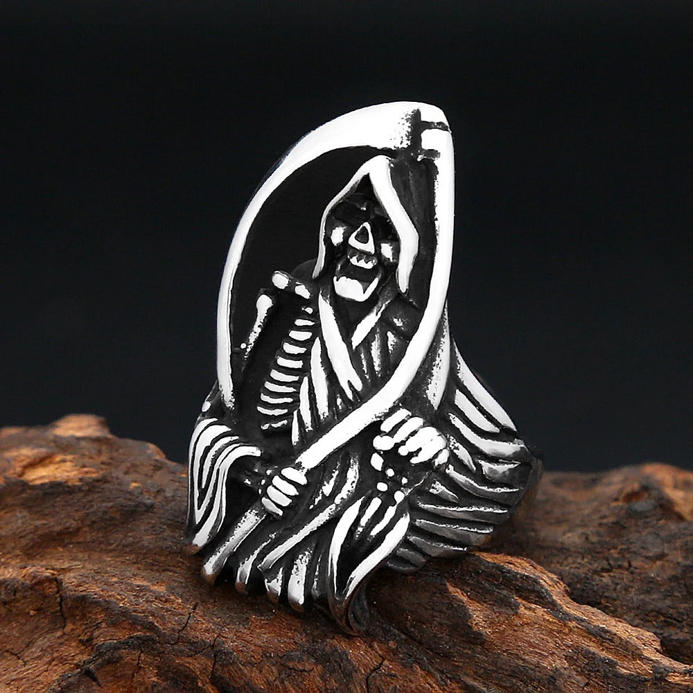Punk Vintage Stainless Steel Men's Ring