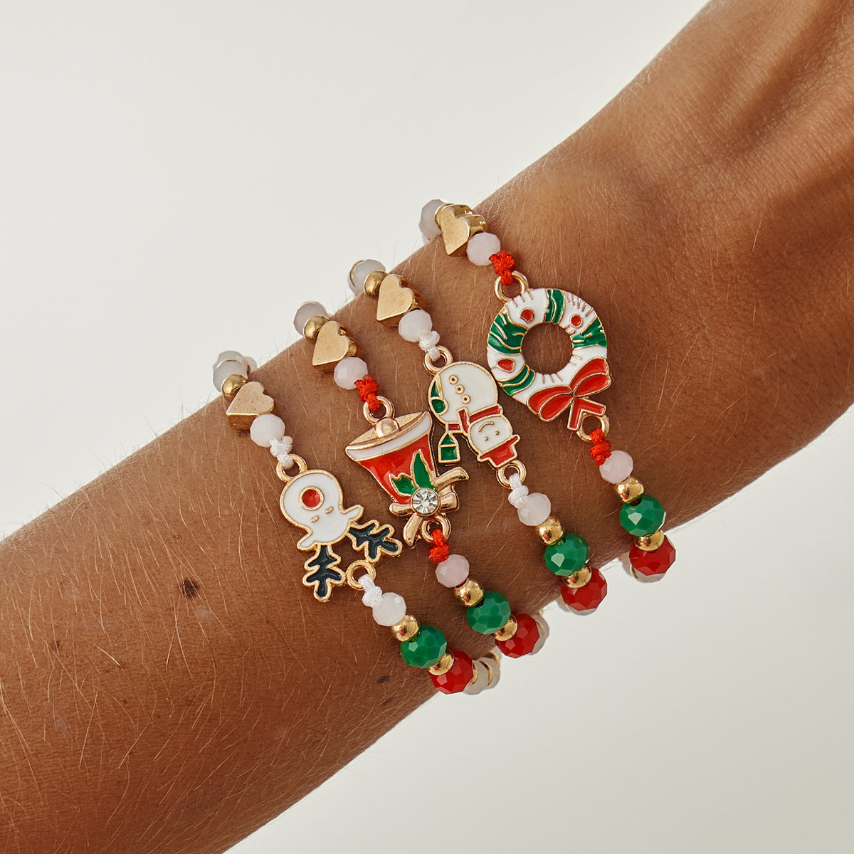 Planderful Beaded Elk Bracelet Adjustable Festive Statement Jewelry For Women Christmas Gift Vienna Verve