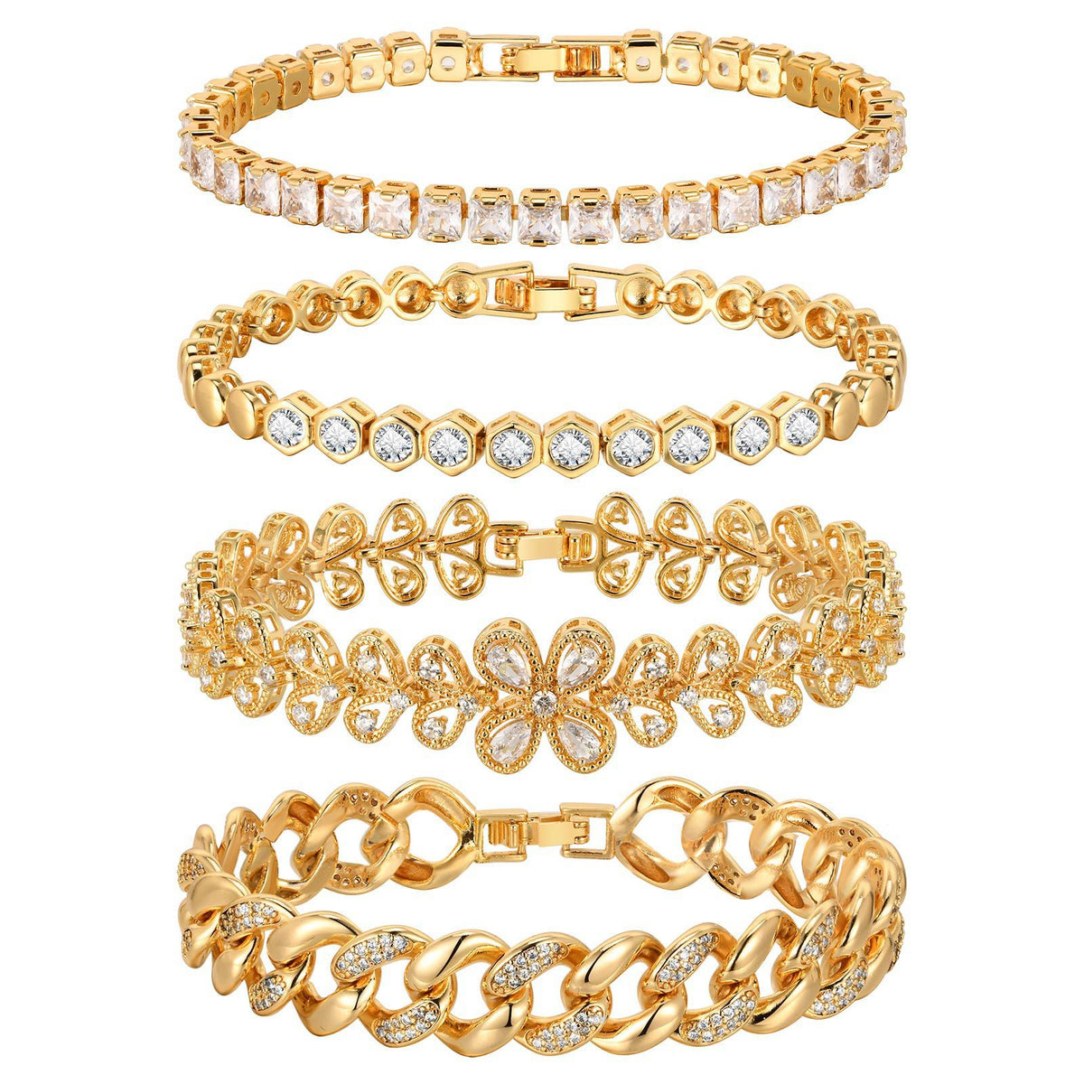 Zircon Stainless Steel Bracelet