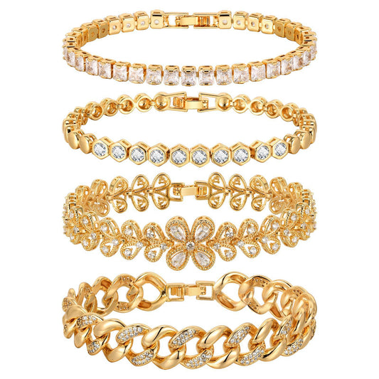 Zircon Stainless Steel Bracelet