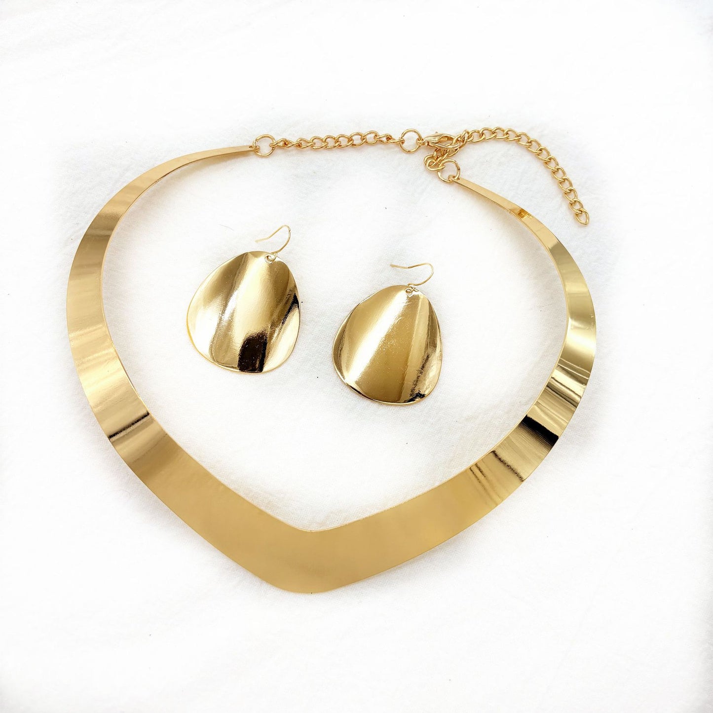 Planderful Savanna Rhythms Jewelry Set – Elegant Metal Heart Design