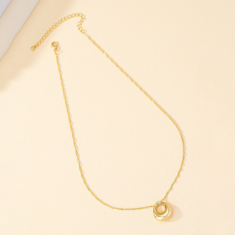 Chic Geometric Metal Necklace - Vienna Verve Collection