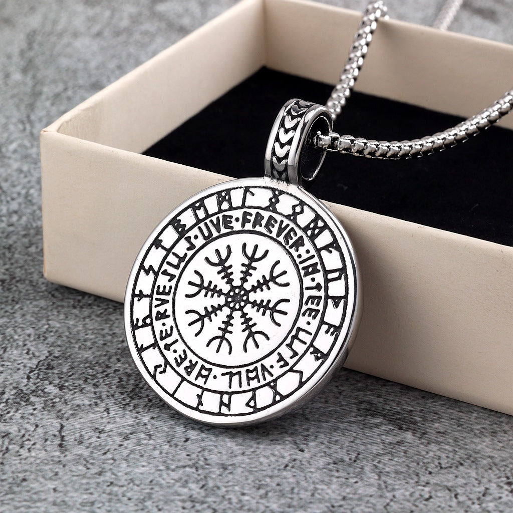 Vintage Tree of Life Viking Stainless Steel Pendant Necklace