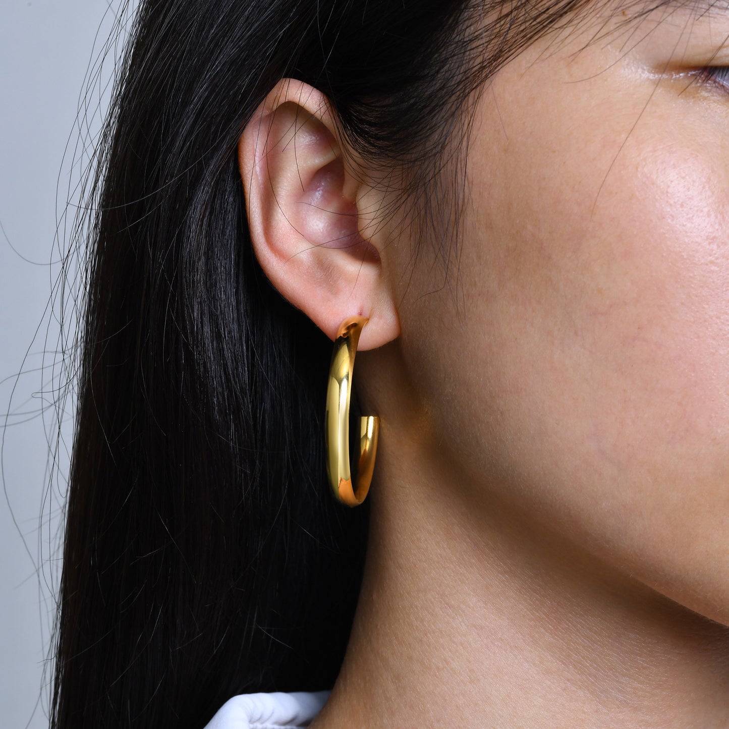 Women's Fashion Earrings Stainless Steel C-Shaped Wholesale